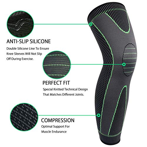 Long Compression Knee Sleeve Brace 19 inch